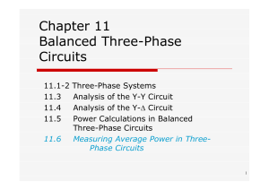 balanced three-phase voltages