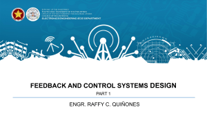 FEEDBACK AND CONTROL SYSTEM DESIGN - PART 1