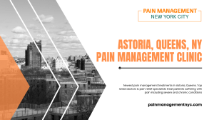 Pain Management Clinic in Astoria