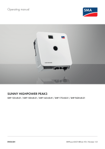 SHP PEAK3 Operating Manual P87 for Voltages