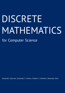 Alexander Golovnev, Alexander S. Kulikov, Vladimir V. Podolskii, Alexander Shen - Discrete Mathematics for Computer Science - 2021