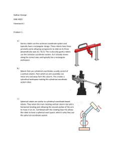Basic Robotics Terminology and Deriving Rotation Matrices