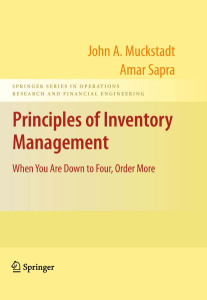 Principal of Inventory Management