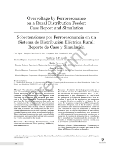 Sobretensiones Por Ferroresonancia En Un Sistema De Distribucion