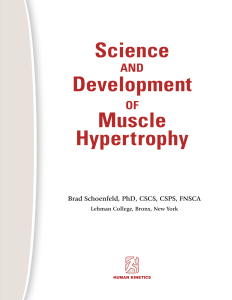 10 - Science and Development of Muscle Hypertrophy