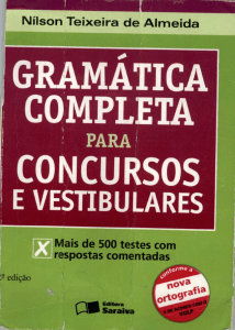 Nilson Teixeira de Almeida - Gramática Completa Para Concursos e Vestibulares-Editora Saraiva (2009)