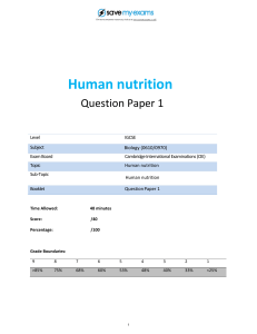 biology igcse sme human nutrition 7