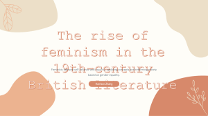 The rise of feminism in the 19th-century British literature