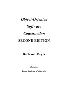 Object Oriented Software Construction-Meyer (1)