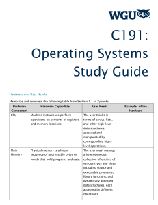 C191 Study Guide