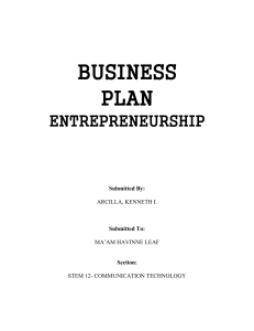 Business Plan Entre
