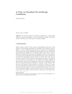 No-Arbitrage Conditions for Call Options: A Research Paper