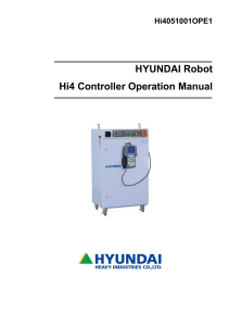 Hyundai Robot Controller Manual