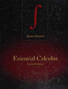 Essential Calculus Second Edition James Stewart