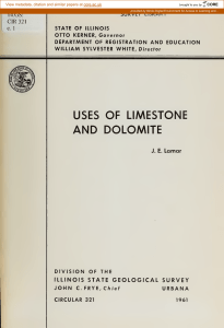Uses of Limestone and Dolomite