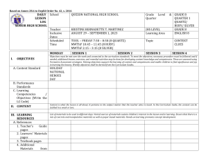 1 JHS DAILY LESSON LOG DLL TEMPLATE english8