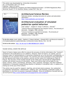 Architectural evaluation of simulated pedestrain spatial behaviour