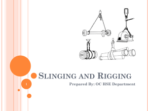 Lifting and Rigging Course 