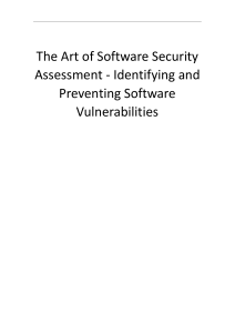 Software Security Assessment: Identifying Vulnerabilities