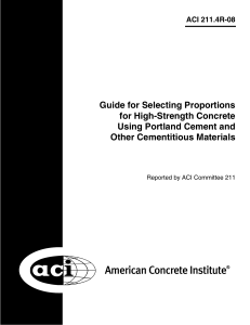 High-Strength Concrete Proportioning Guide