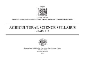 Sylabuss for agric