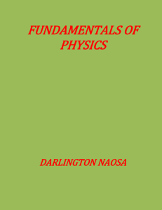 FUNDAMENTAL PHYSICS