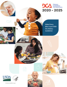 Dietary Guidelines for Americans, 2020-2025