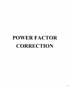 2.Power Factor Correction