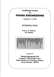 Fundamentals of Piping Engineering