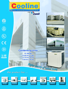 Zamil Cooline air condensing unit CL series