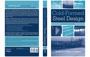 Cold-Formed Steel Design, 4th Edition    2010