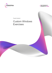 Custom Windows Exercises