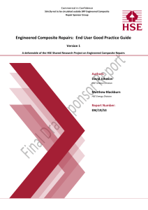 Engineered Composite Repairs - Good Practice Guide Version 1