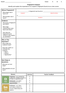 Fingerprint Analysis