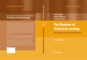 Elements of statistical learning Trevor Hastie