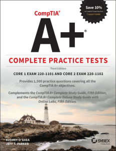 CompTIA A+ Complete Practice Tests-Audrey O'Shea 