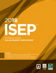 2018 International Solar Energy Provisions (ISEP) 2nd Edition