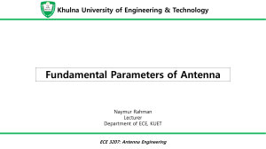 Fundamental Antenna Parameters