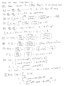 math 241 merit mock exam 4 solutions