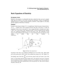 Basic Equations of Elasticity