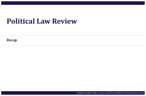 01 POLI Political Law Review RECAP