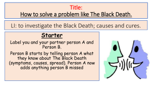 Black death image lead lesson