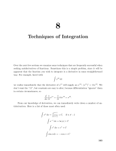 calculus 08 Techniques of Integration