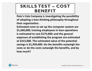 Cost Benefit Example Ch 1