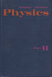 Physics II by Halliday Resnick