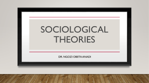 LESSON 5 - SOCIOLOGICAL THEORIES-POST -1