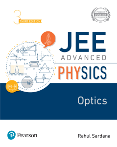 Rahul sardana , pearson JEE Advanced Physics - Optics, 