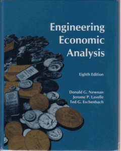 Engineering Economics Analysis 8th ED