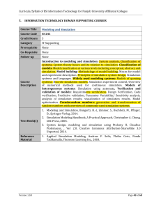 Simulation and Modeling