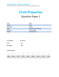4.6.1 circle properties  qp -  igcse edexcel maths  igcse 9-1 